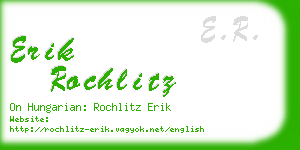 erik rochlitz business card